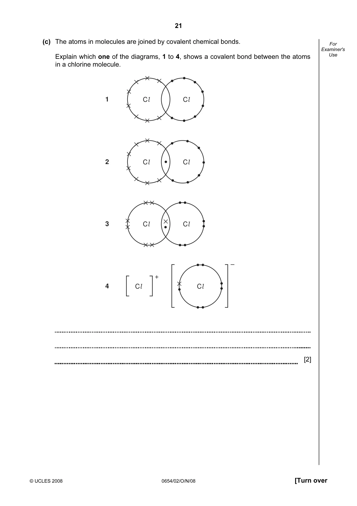 Cambridge IGCSE Sciences - Co-ordinated (Double) 0654 2008 Oct/Nov Paper 2 · Variant 1 question paper, page 21 of 28