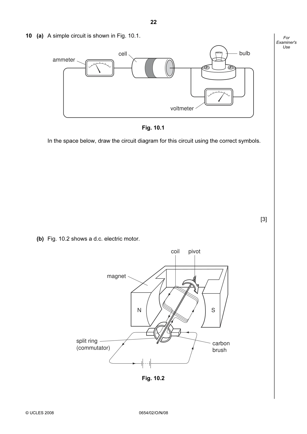 Cambridge IGCSE Sciences - Co-ordinated (Double) 0654 2008 Oct/Nov Paper 2 · Variant 1 question paper, page 22 of 28