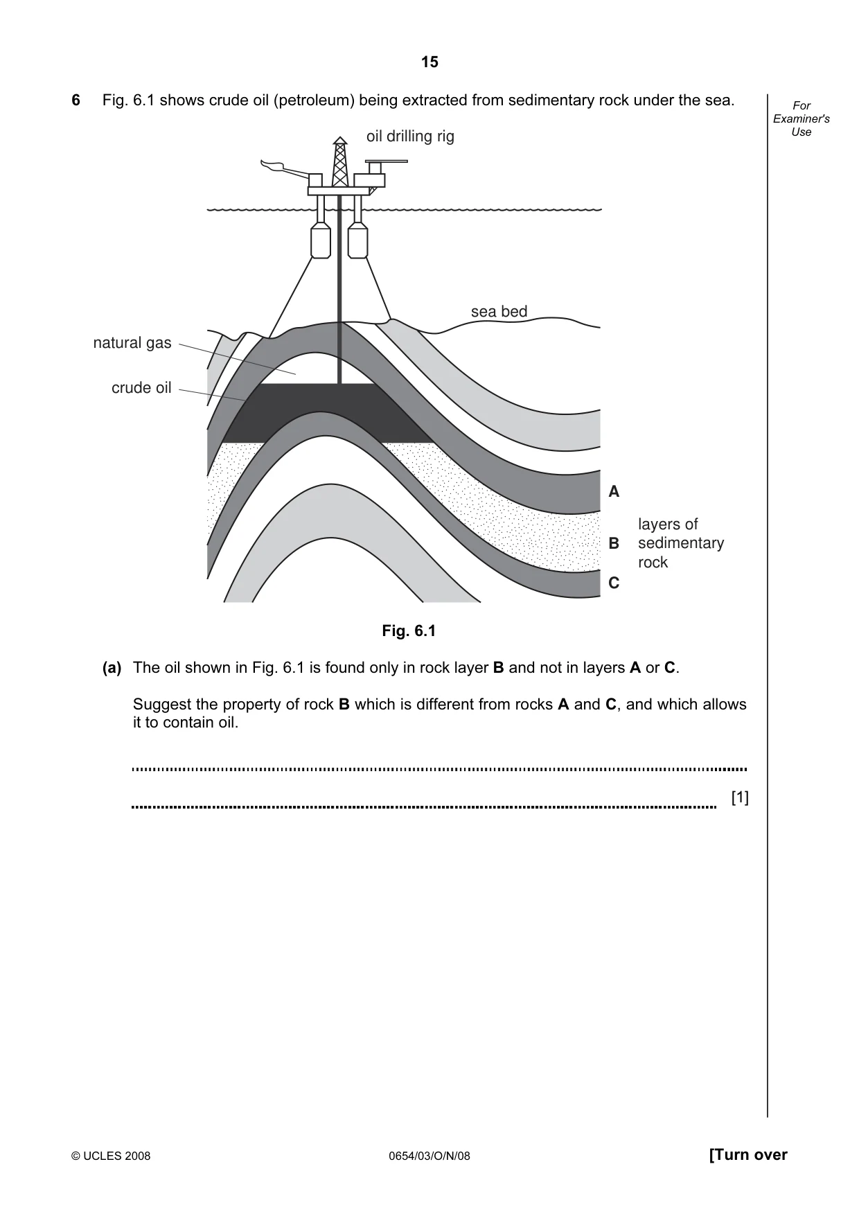 Cambridge IGCSE Sciences - Co-ordinated (Double) 0654 2008 Oct/Nov Paper 3 · Variant 1 question paper, page 15 of 28