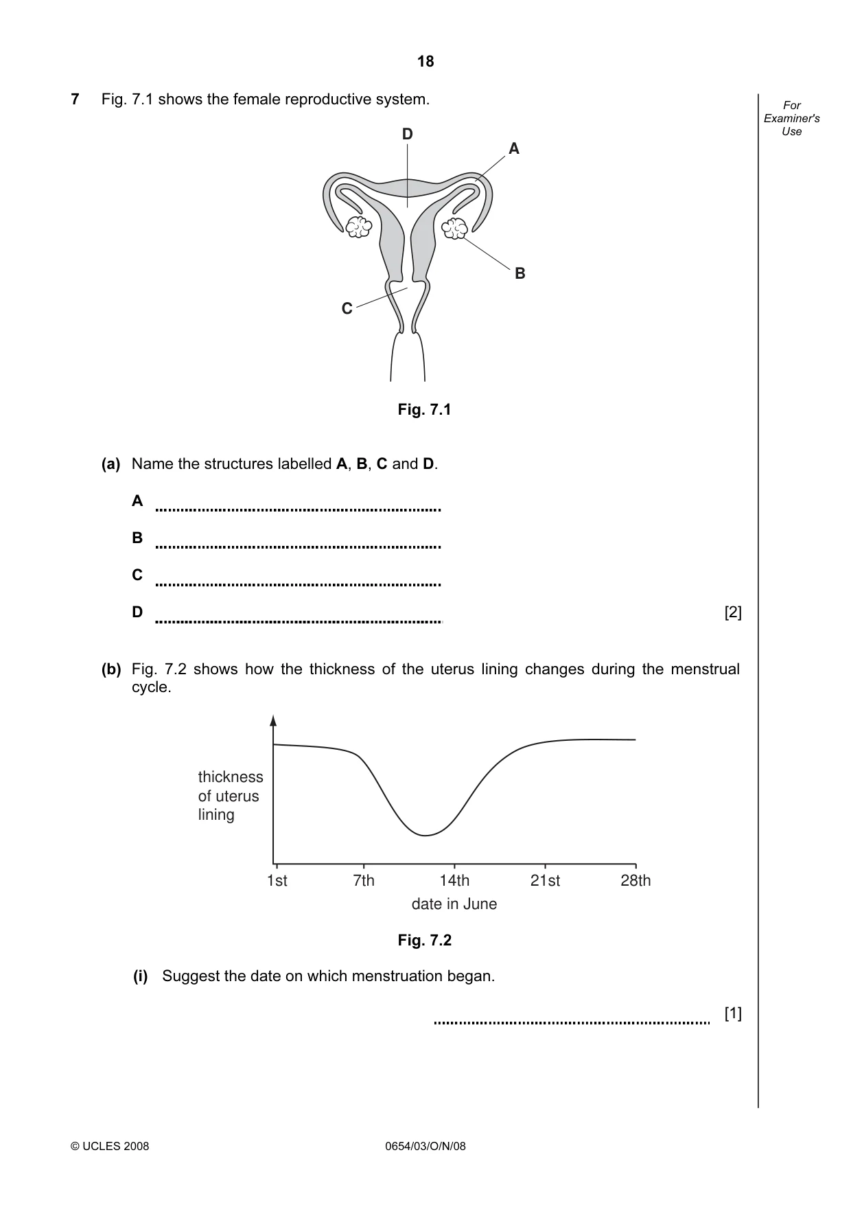 Cambridge IGCSE Sciences - Co-ordinated (Double) 0654 2008 Oct/Nov Paper 3 · Variant 1 question paper, page 18 of 28