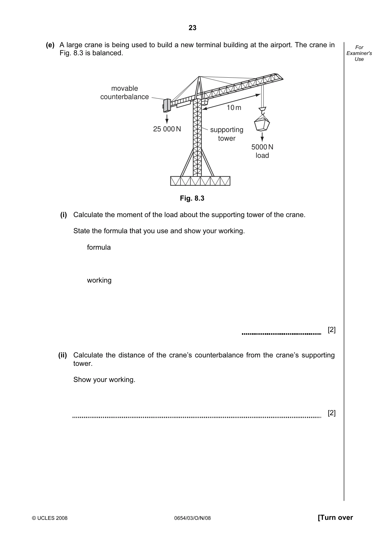 Cambridge IGCSE Sciences - Co-ordinated (Double) 0654 2008 Oct/Nov Paper 3 · Variant 1 question paper, page 23 of 28