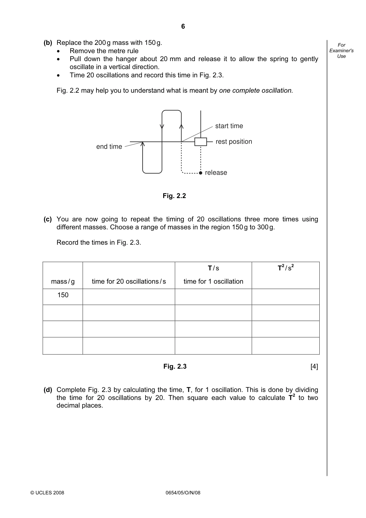 Cambridge IGCSE Sciences - Co-ordinated (Double) 0654 2008 Oct/Nov Paper 5 · Variant 1 question paper, page 6 of 12