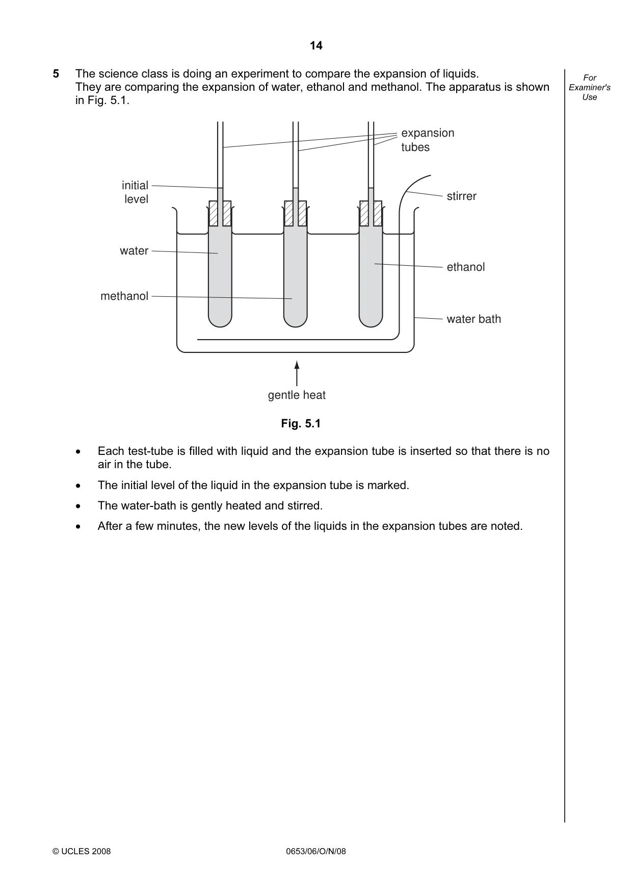 Cambridge IGCSE Sciences - Co-ordinated (Double) 0654 2008 Oct/Nov Paper 6 · Variant 1 question paper, page 14 of 20