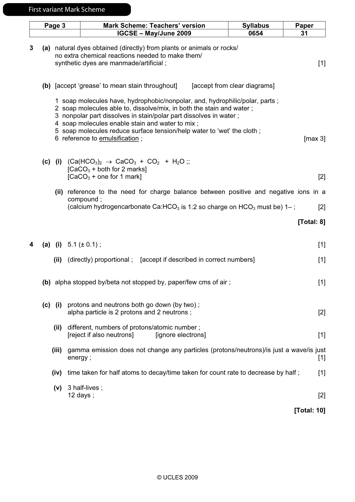 Mark scheme, page 4 of 13
