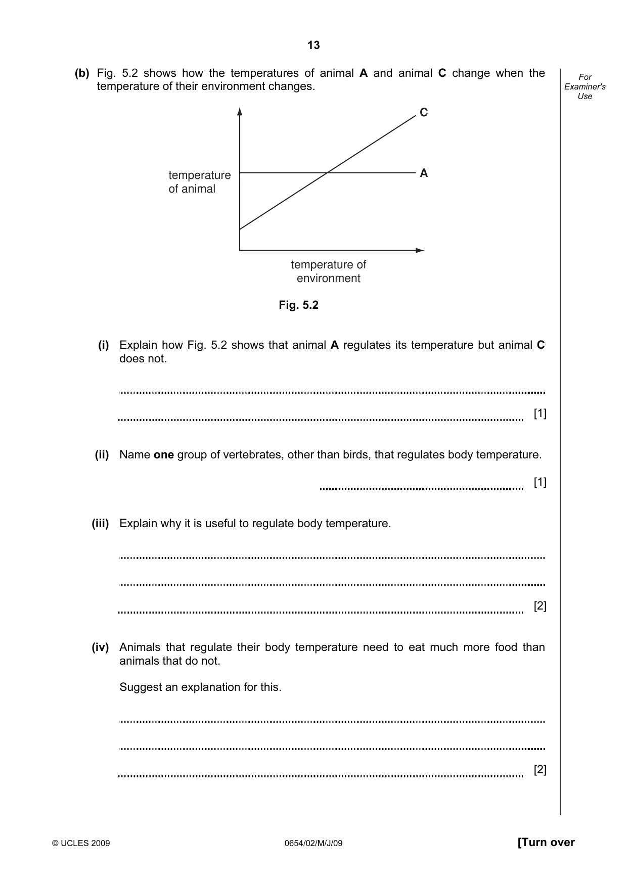 Cambridge IGCSE Sciences - Co-ordinated (Double) 0654 2009 May/June Paper 2 · Variant 1 question paper, page 13 of 28