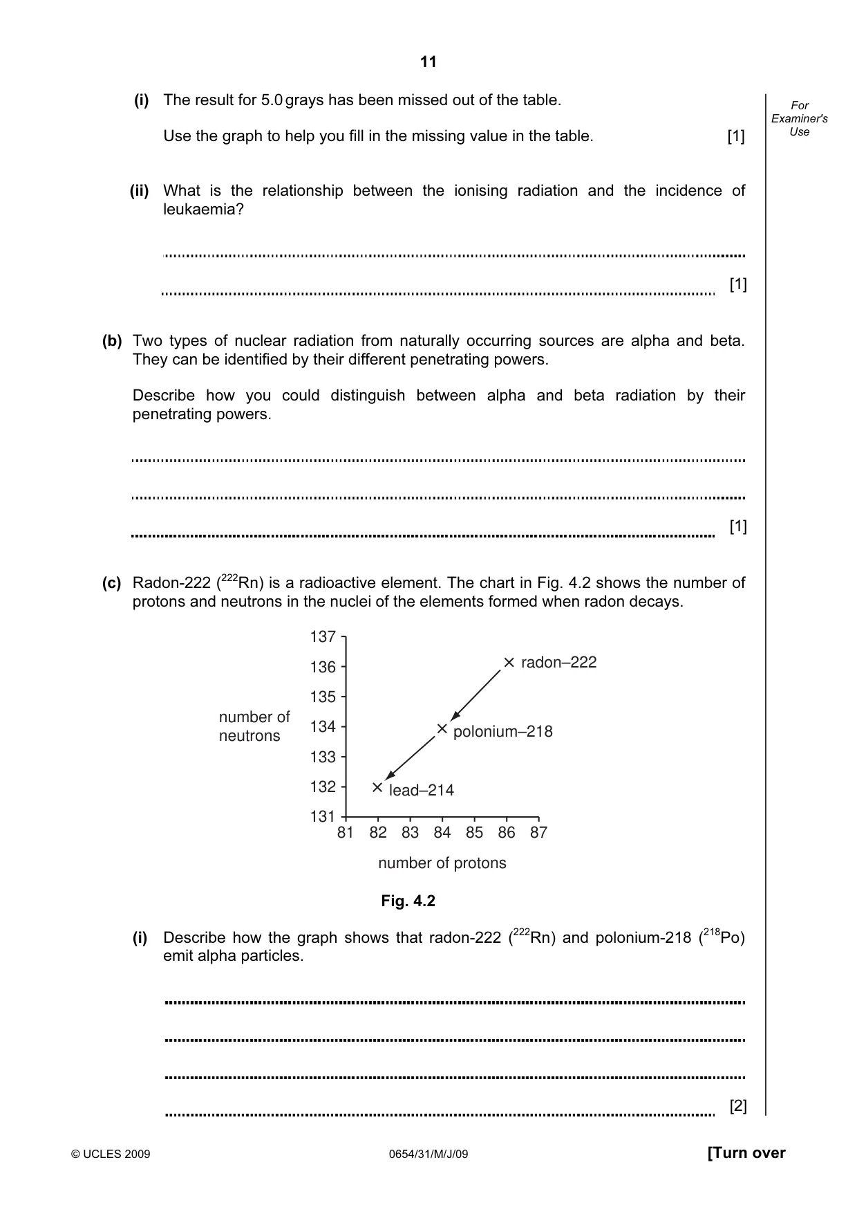 Cambridge IGCSE Sciences - Co-ordinated (Double) 0654 2009 May/June Paper 3 · Variant 1 question paper, page 12 of 57