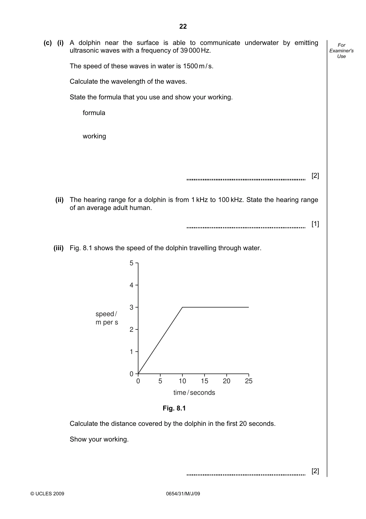 Cambridge IGCSE Sciences - Co-ordinated (Double) 0654 2009 May/June Paper 3 · Variant 1 question paper, page 23 of 57