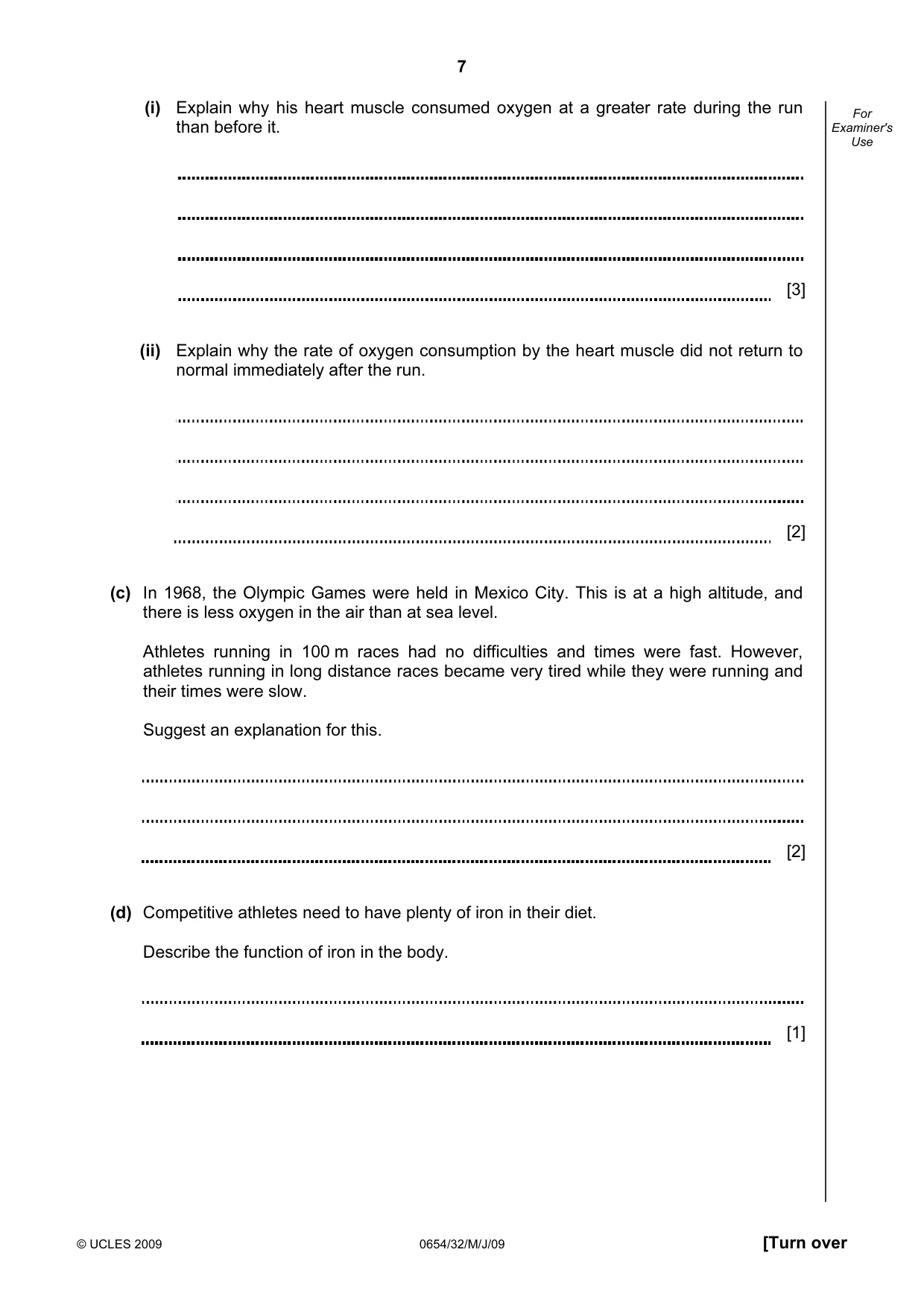 Cambridge IGCSE Sciences - Co-ordinated (Double) 0654 2009 May/June Paper 3 · Variant 1 question paper, page 36 of 57