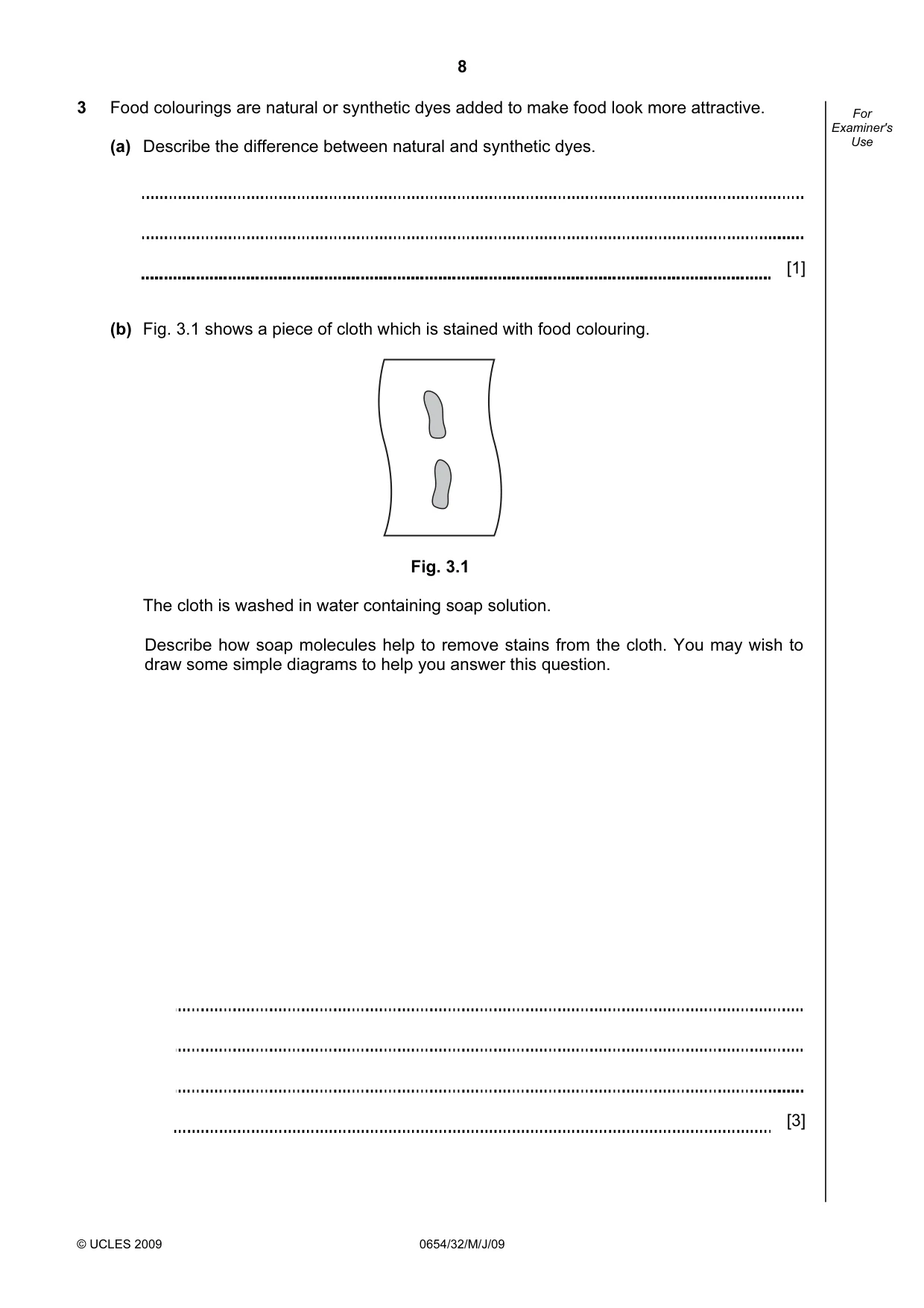 Cambridge IGCSE Sciences - Co-ordinated (Double) 0654 2009 May/June Paper 3 · Variant 1 question paper, page 37 of 57