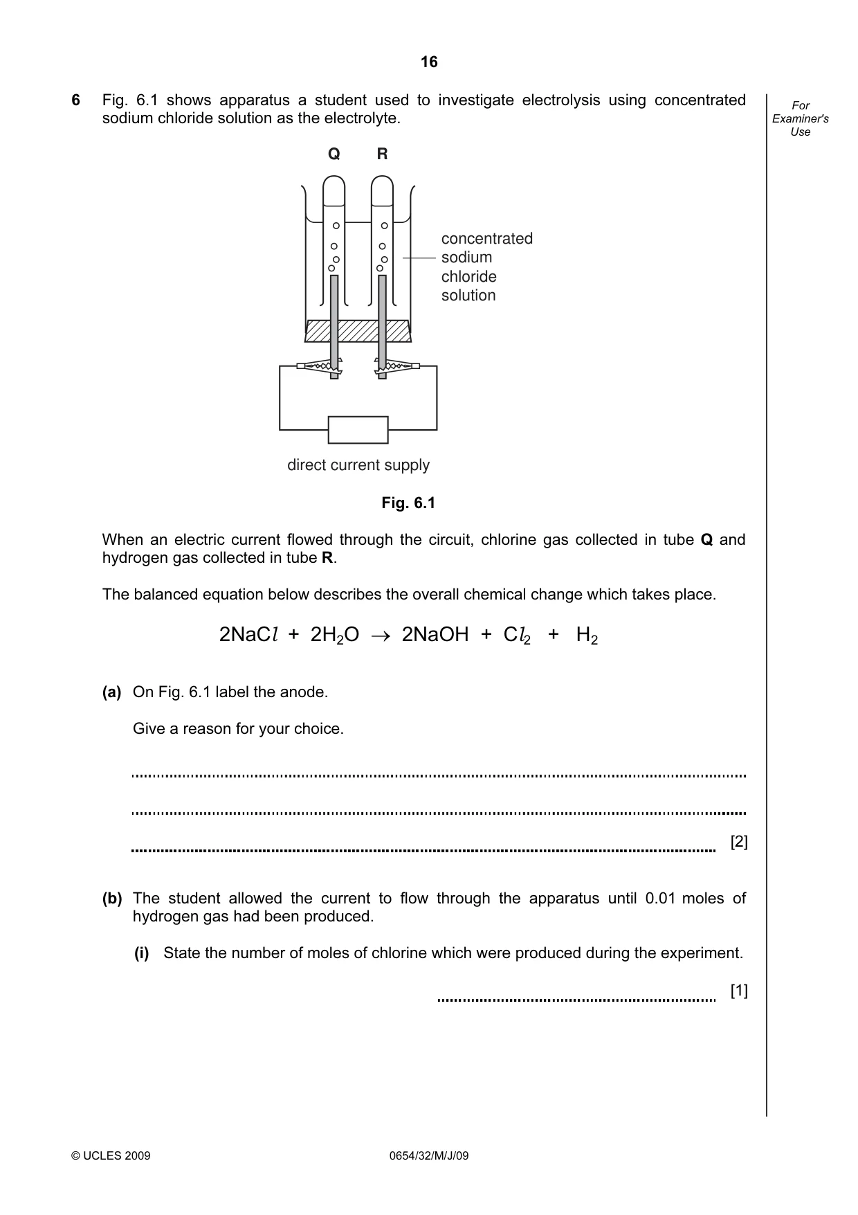 Cambridge IGCSE Sciences - Co-ordinated (Double) 0654 2009 May/June Paper 3 · Variant 1 question paper, page 45 of 57