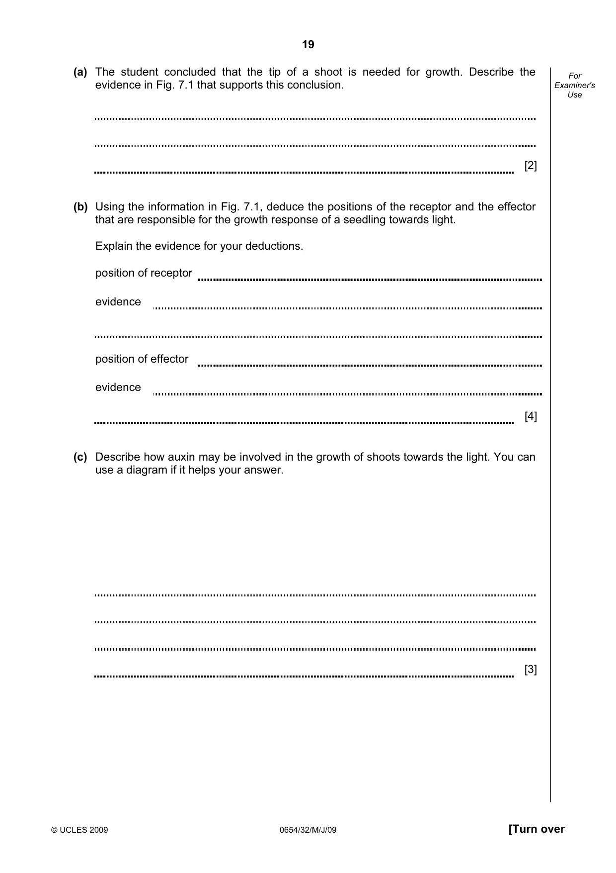 Cambridge IGCSE Sciences - Co-ordinated (Double) 0654 2009 May/June Paper 3 · Variant 1 question paper, page 48 of 57