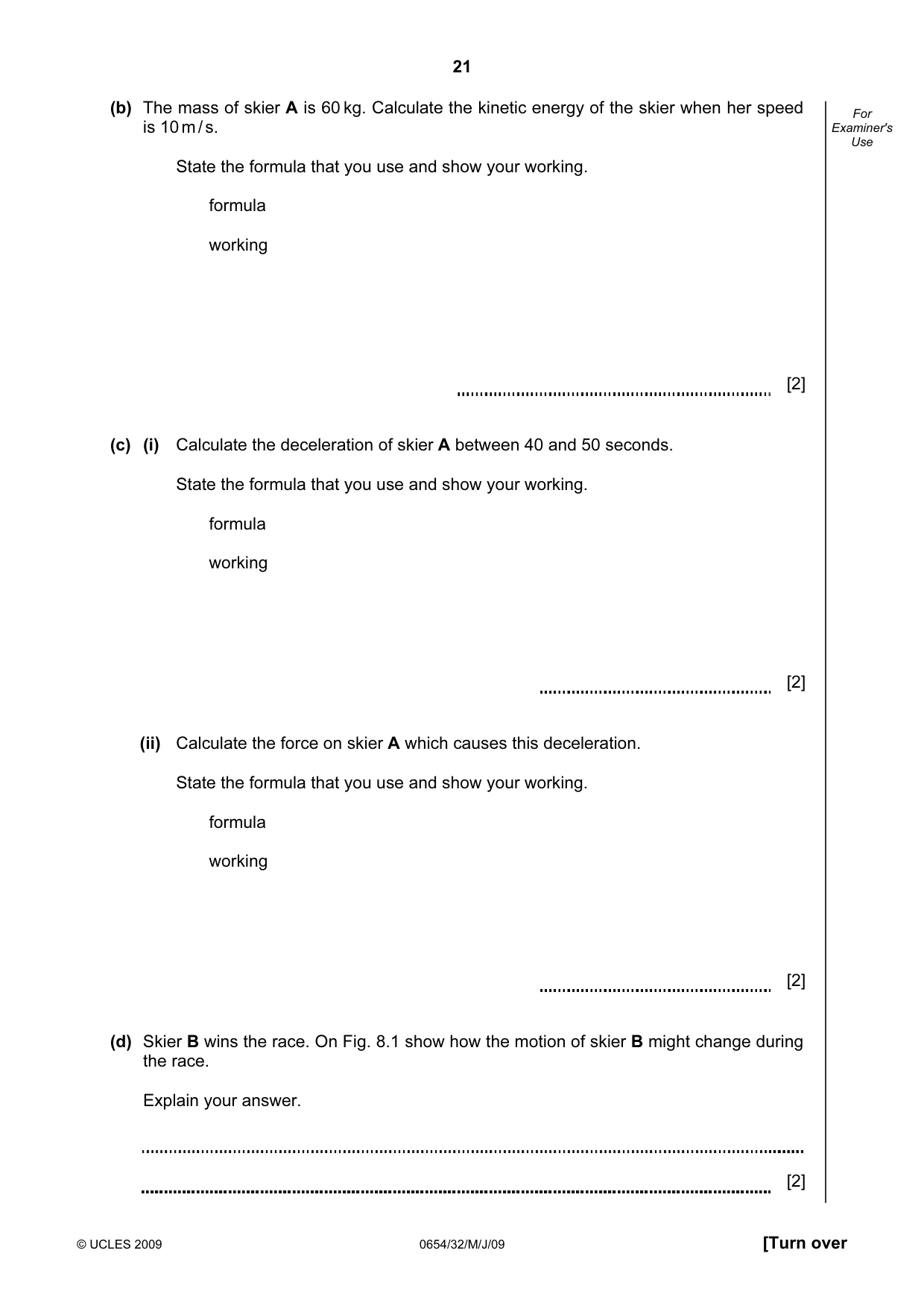 Cambridge IGCSE Sciences - Co-ordinated (Double) 0654 2009 May/June Paper 3 · Variant 1 question paper, page 50 of 57