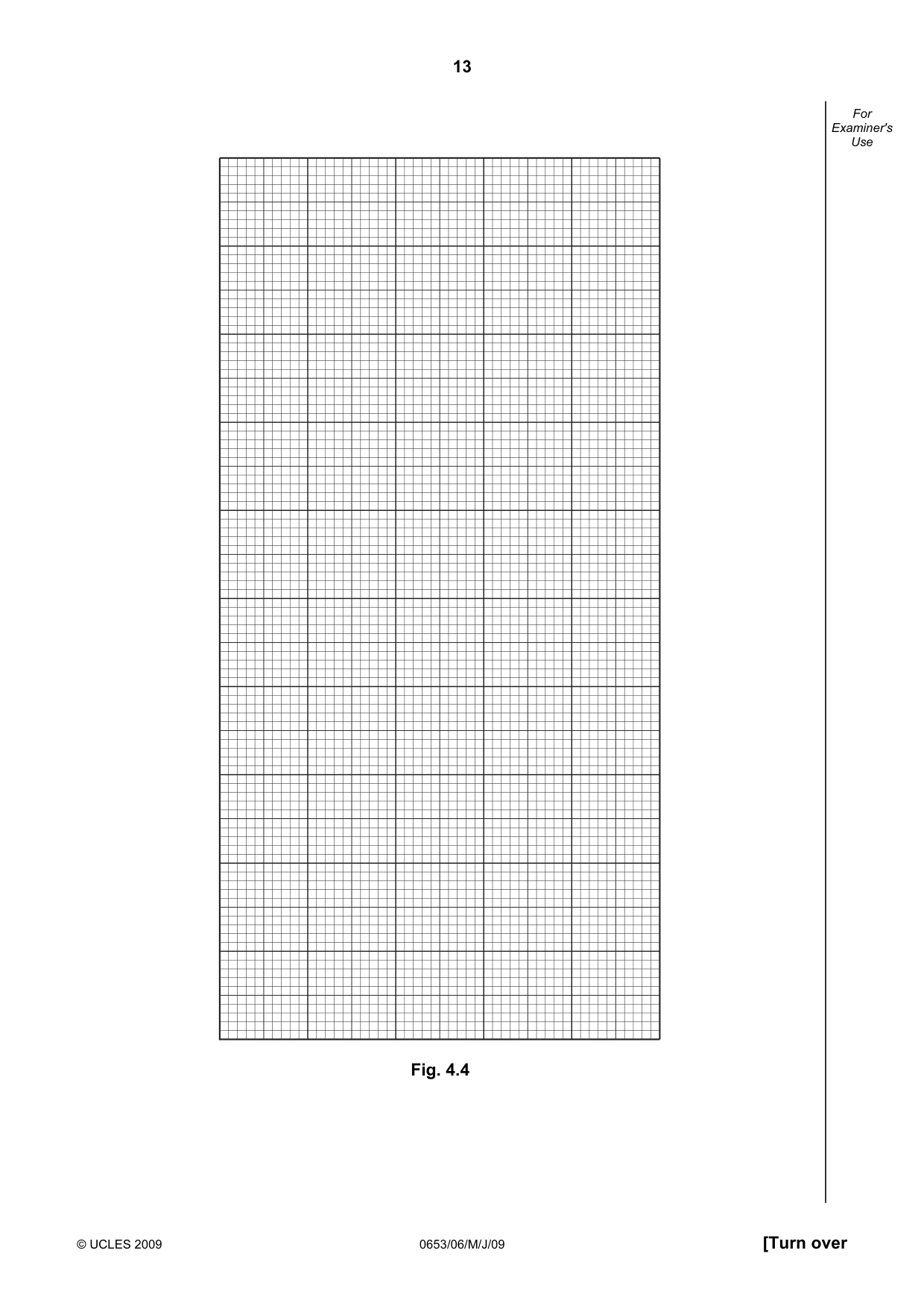 Cambridge IGCSE Sciences - Co-ordinated (Double) 0654 2009 May/June Paper 6 · Variant 1 question paper, page 13 of 20