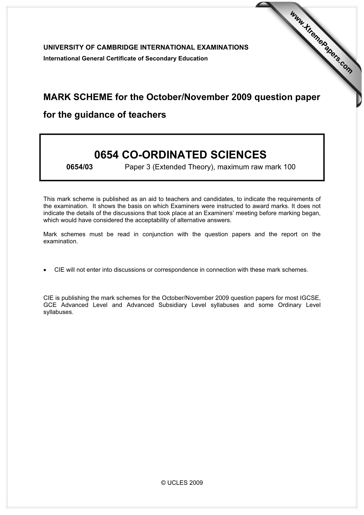 Mark scheme, page 1 of 6