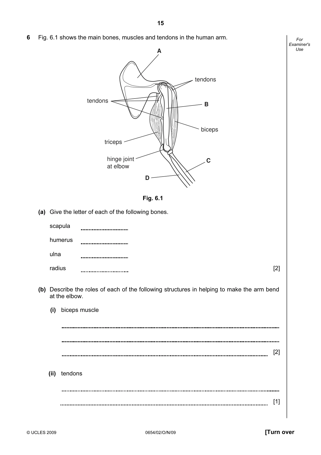 Cambridge IGCSE Sciences - Co-ordinated (Double) 0654 2009 Oct/Nov Paper 2 · Variant 1 question paper, page 15 of 24