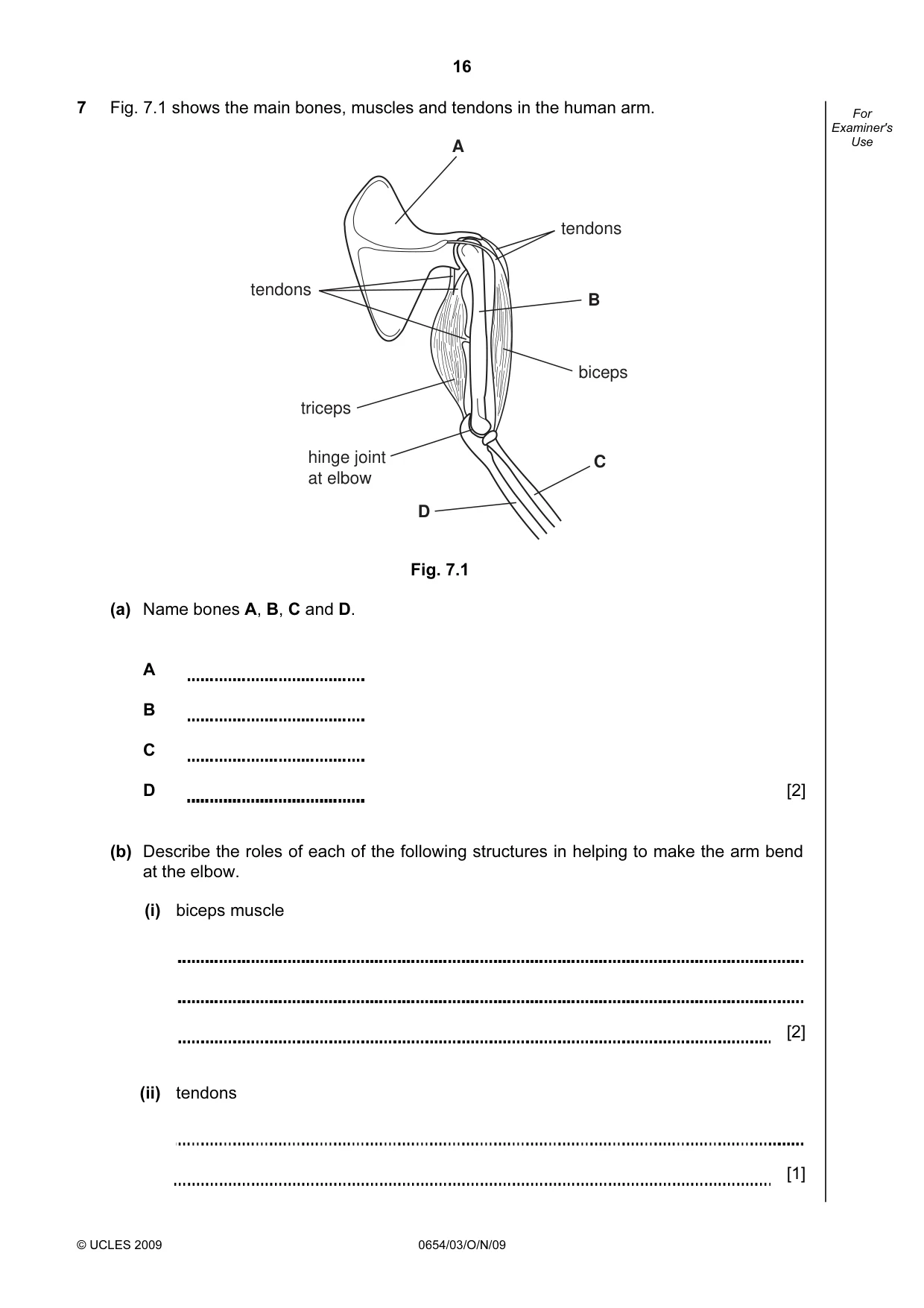 Cambridge IGCSE Sciences - Co-ordinated (Double) 0654 2009 Oct/Nov Paper 3 · Variant 1 question paper, page 16 of 24