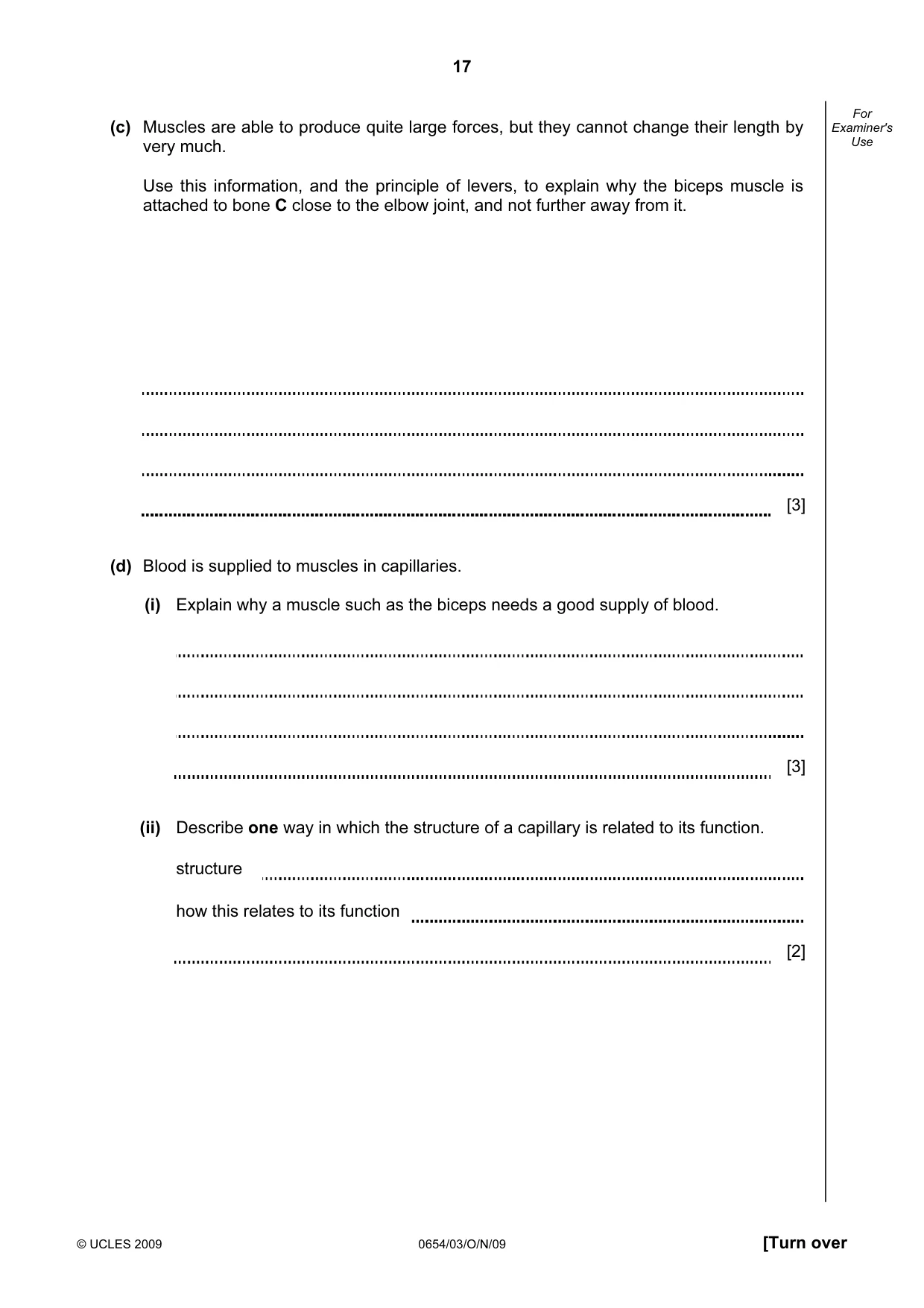 Cambridge IGCSE Sciences - Co-ordinated (Double) 0654 2009 Oct/Nov Paper 3 · Variant 1 question paper, page 17 of 24