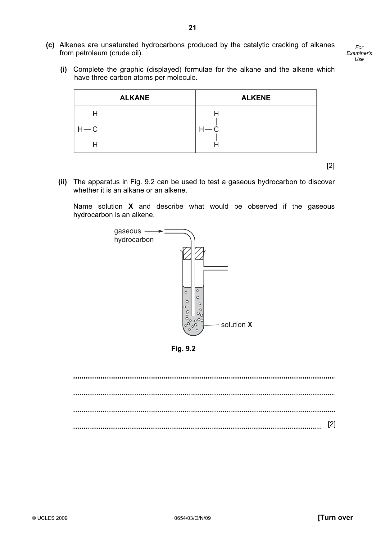 Cambridge IGCSE Sciences - Co-ordinated (Double) 0654 2009 Oct/Nov Paper 3 · Variant 1 question paper, page 21 of 24