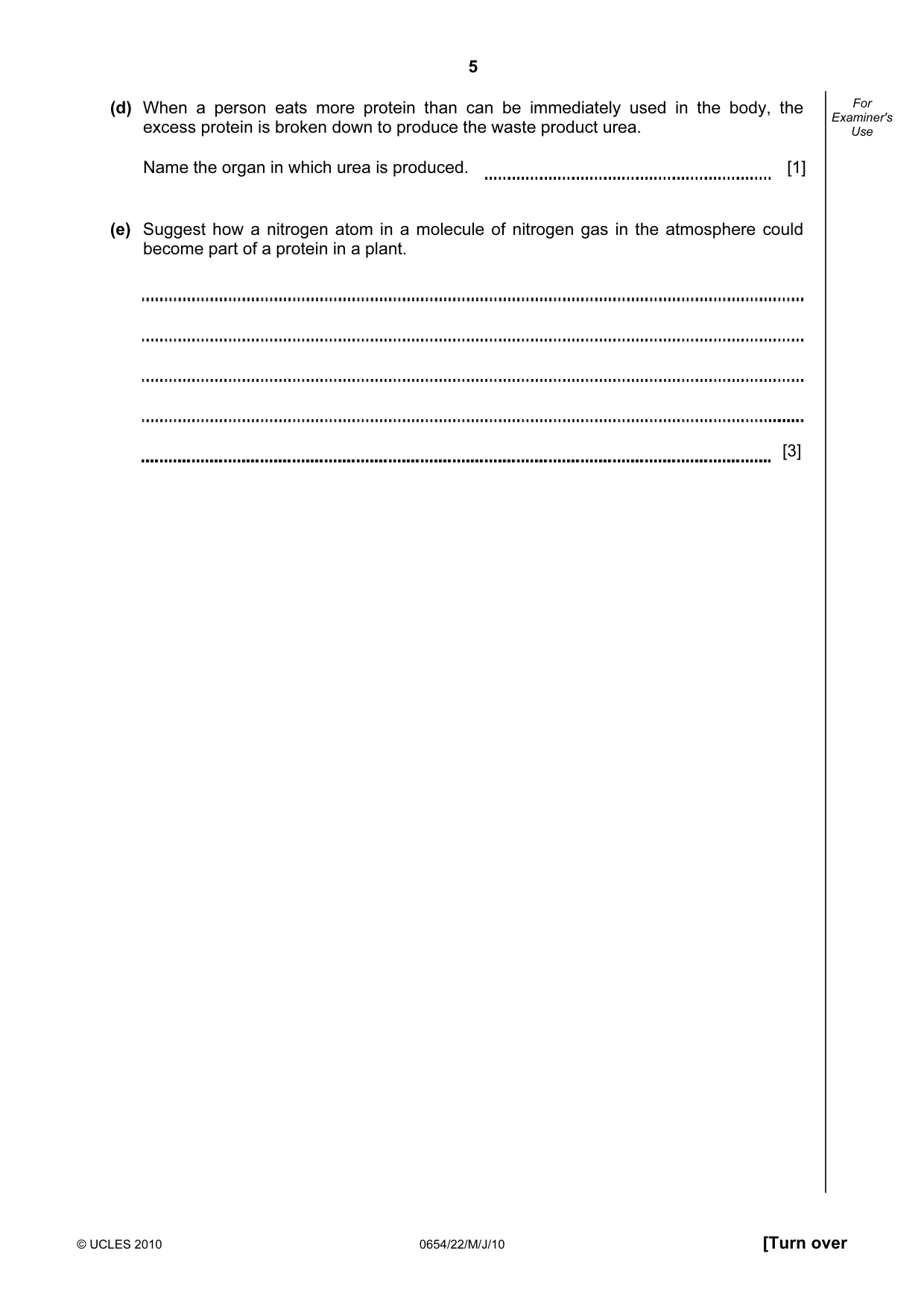 Cambridge IGCSE Sciences - Co-ordinated (Double) 0654 2010 May/June Paper 2 · Variant 2 question paper, page 5 of 24