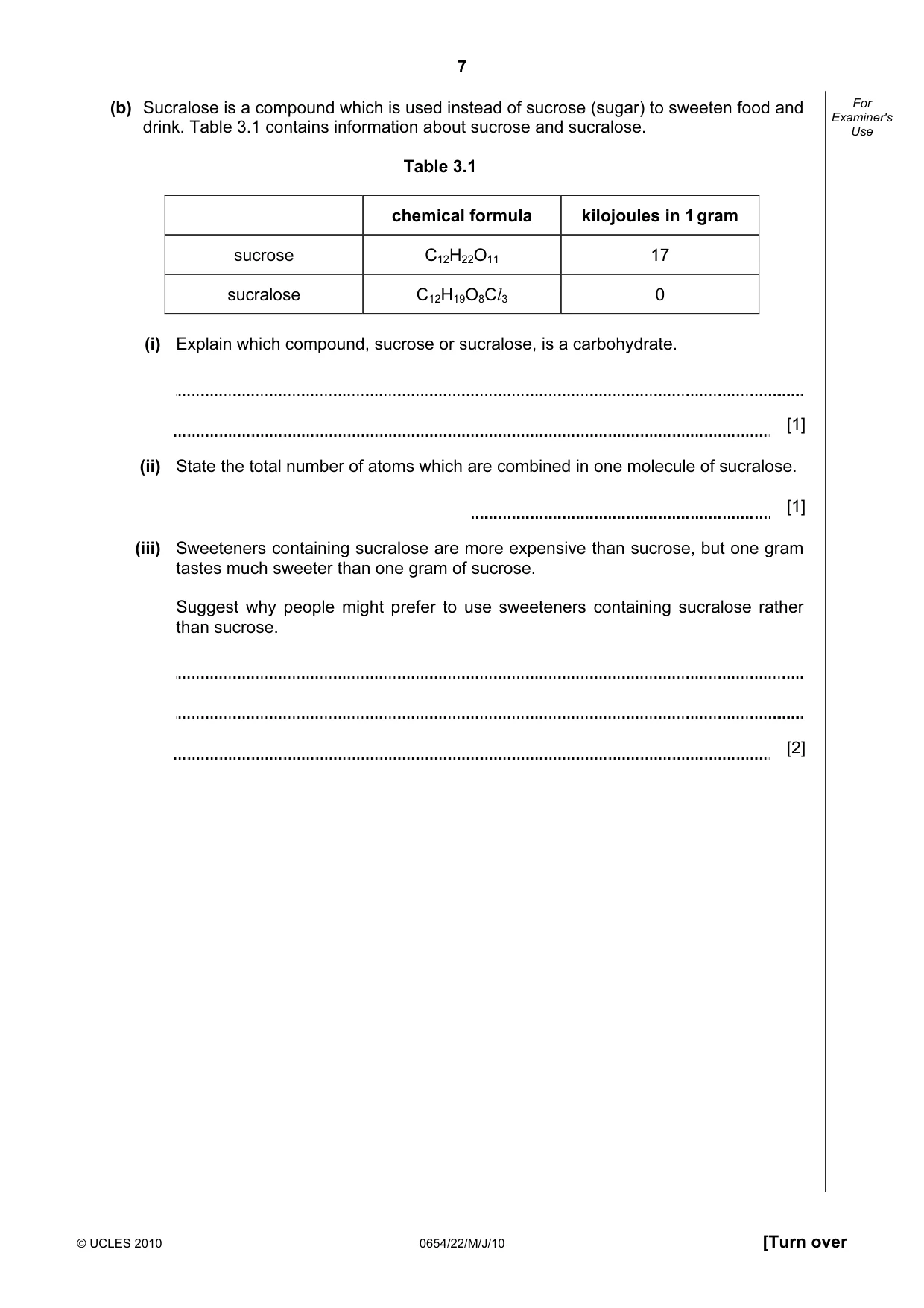 Cambridge IGCSE Sciences - Co-ordinated (Double) 0654 2010 May/June Paper 2 · Variant 2 question paper, page 7 of 24
