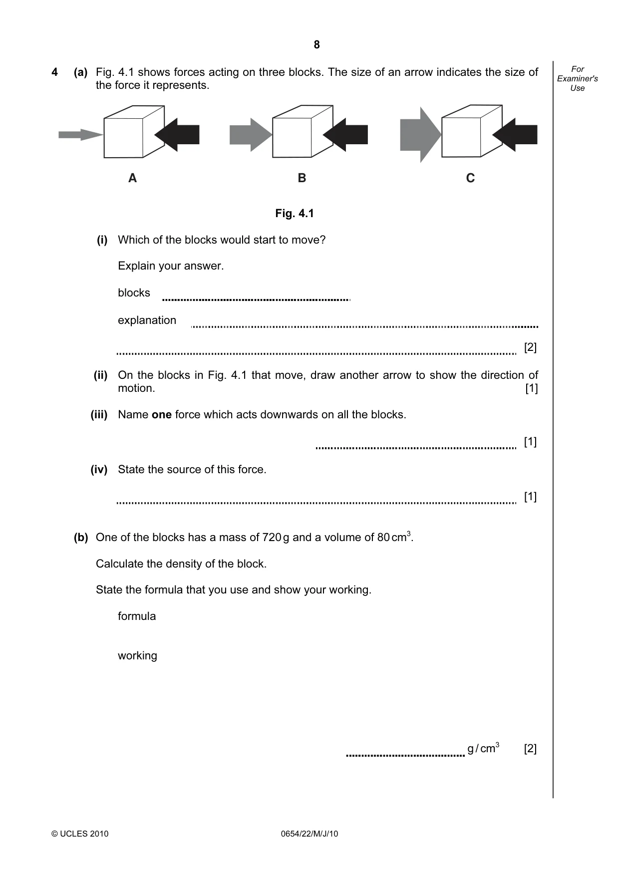 Cambridge IGCSE Sciences - Co-ordinated (Double) 0654 2010 May/June Paper 2 · Variant 2 question paper, page 8 of 24