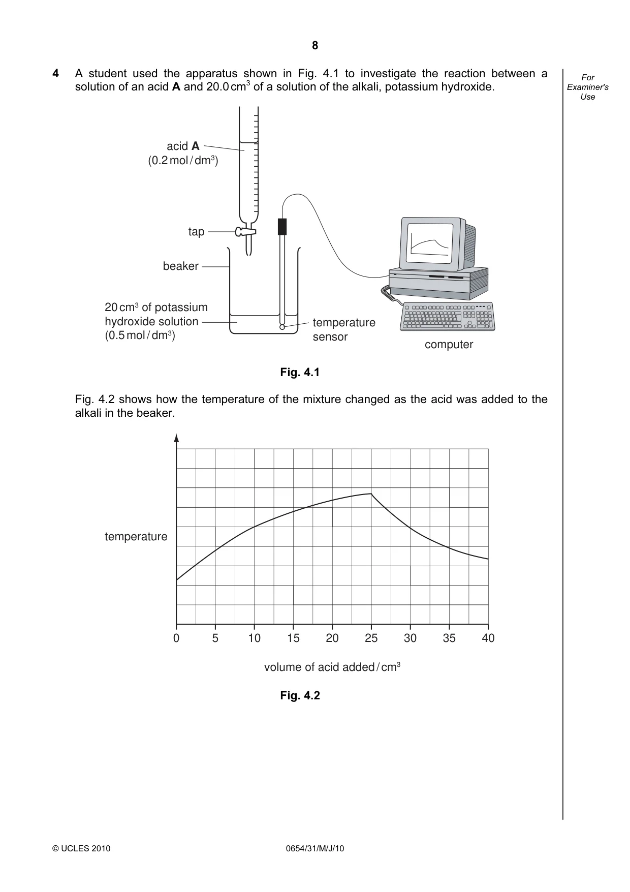 Cambridge IGCSE Sciences - Co-ordinated (Double) 0654 2010 May/June Paper 3 · Variant 1 question paper, page 8 of 24