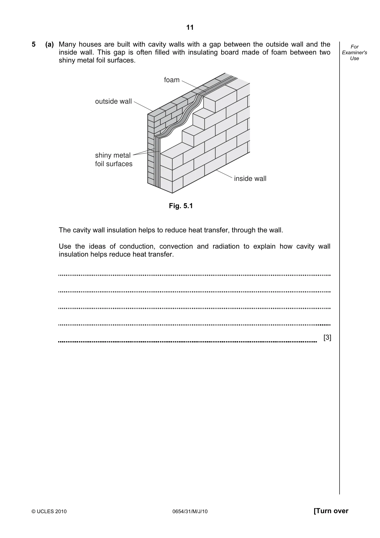 Cambridge IGCSE Sciences - Co-ordinated (Double) 0654 2010 May/June Paper 3 · Variant 1 question paper, page 11 of 24