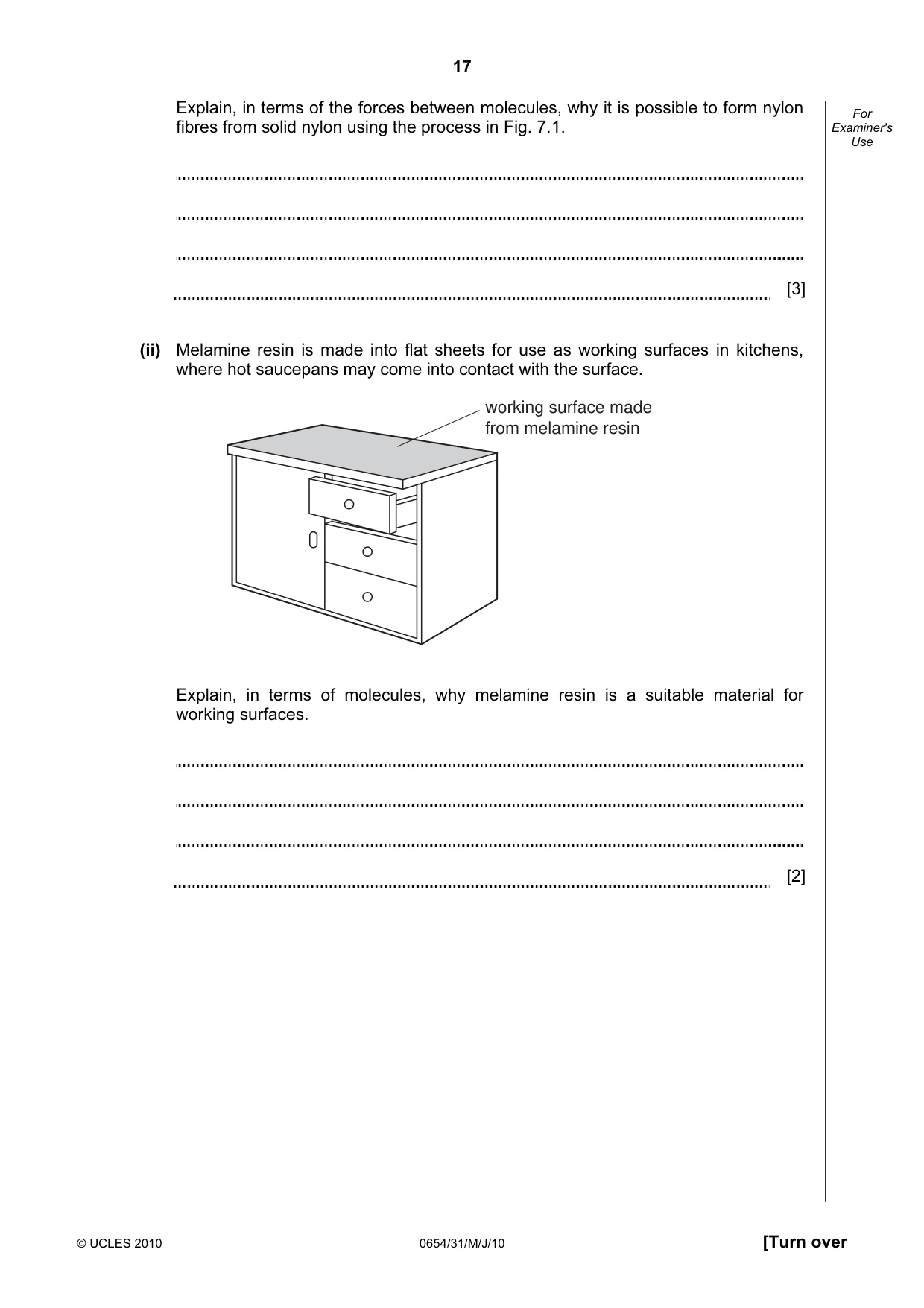 Cambridge IGCSE Sciences - Co-ordinated (Double) 0654 2010 May/June Paper 3 · Variant 1 question paper, page 17 of 24
