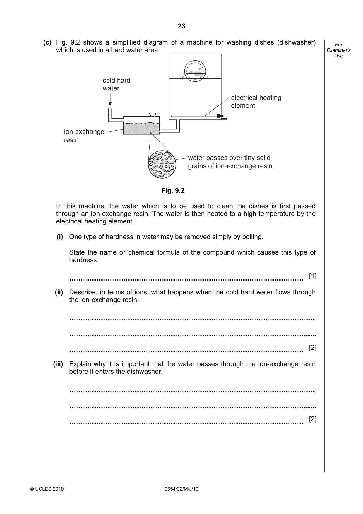 Cambridge IGCSE Sciences - Co-ordinated (Double) 0654 2010 May/June Paper 3 · Variant 2 question paper, page 23 of 24