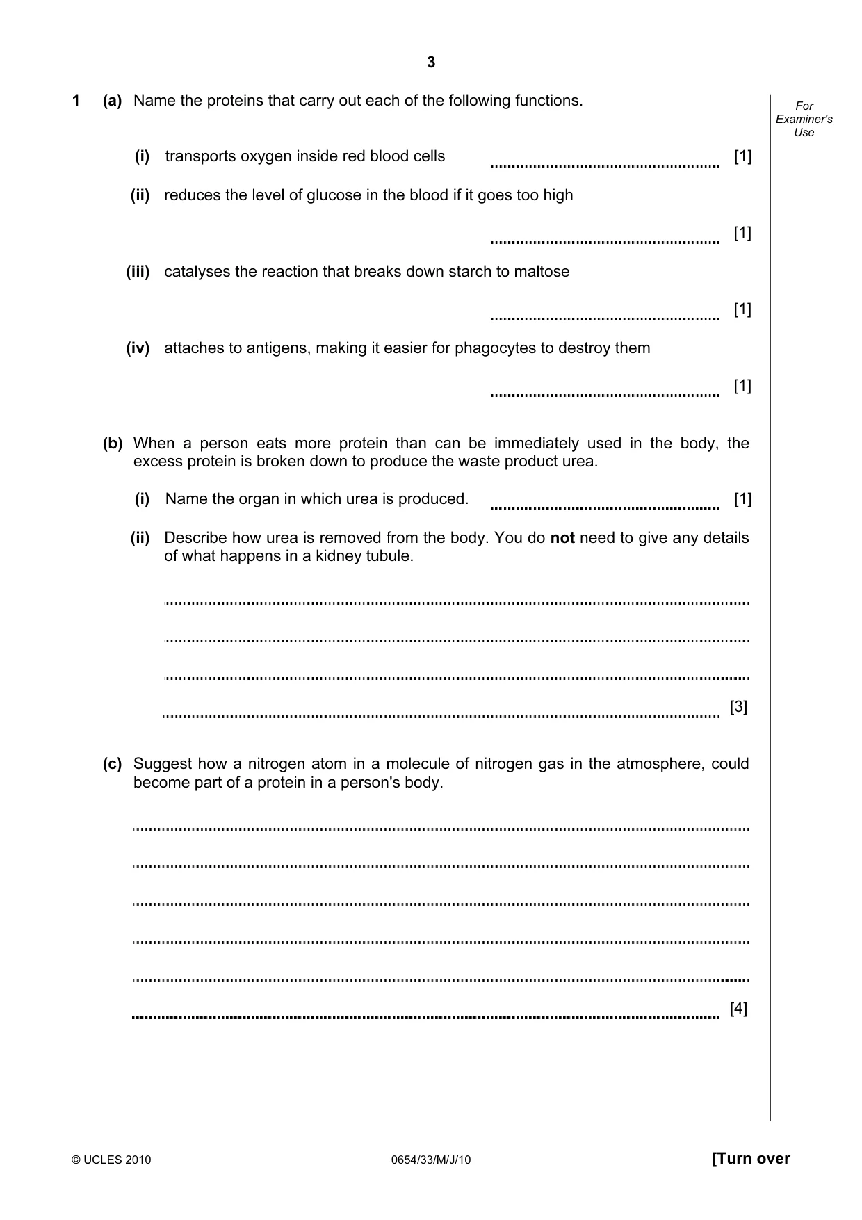 Cambridge IGCSE Sciences - Co-ordinated (Double) 0654 2010 May/June Paper 3 · Variant 3 question paper, page 3 of 24