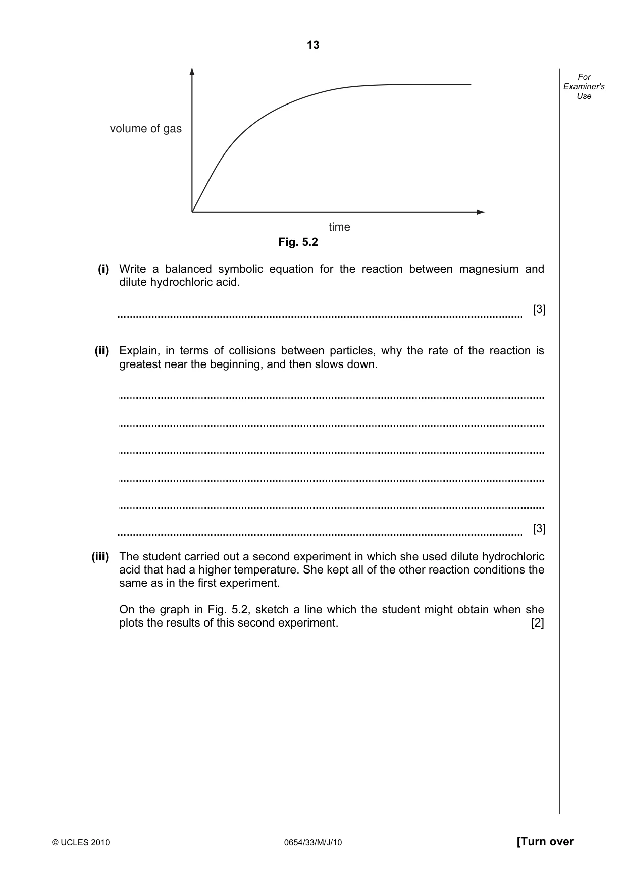 Cambridge IGCSE Sciences - Co-ordinated (Double) 0654 2010 May/June Paper 3 · Variant 3 question paper, page 13 of 24