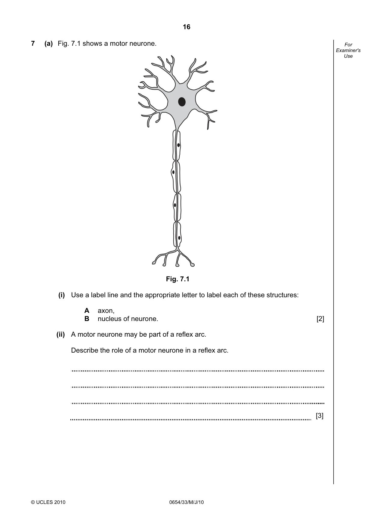 Cambridge IGCSE Sciences - Co-ordinated (Double) 0654 2010 May/June Paper 3 · Variant 3 question paper, page 16 of 24