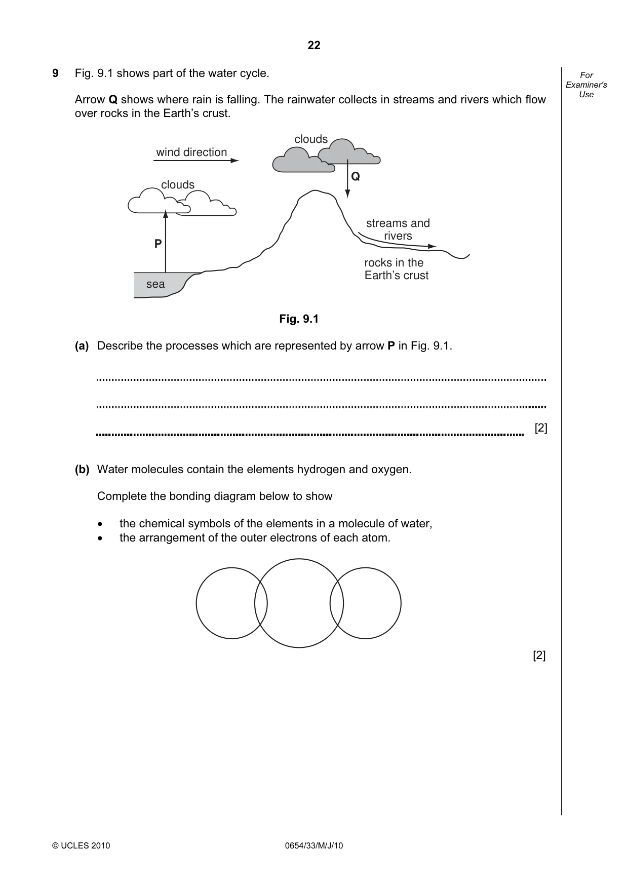 Cambridge IGCSE Sciences - Co-ordinated (Double) 0654 2010 May/June Paper 3 · Variant 3 question paper, page 22 of 24