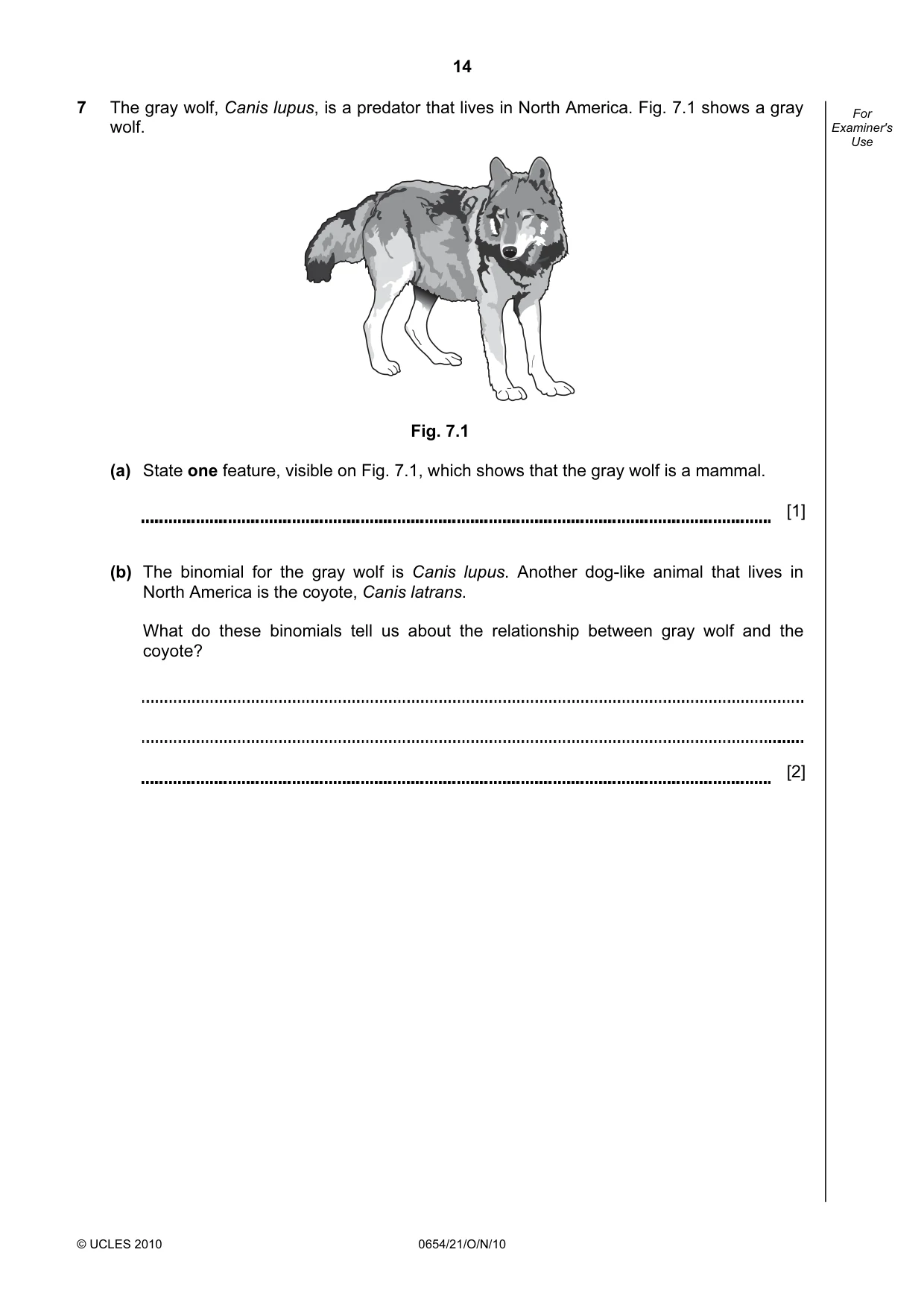 Cambridge IGCSE Sciences - Co-ordinated (Double) 0654 2010 Oct/Nov Paper 2 · Variant 1 question paper, page 14 of 28