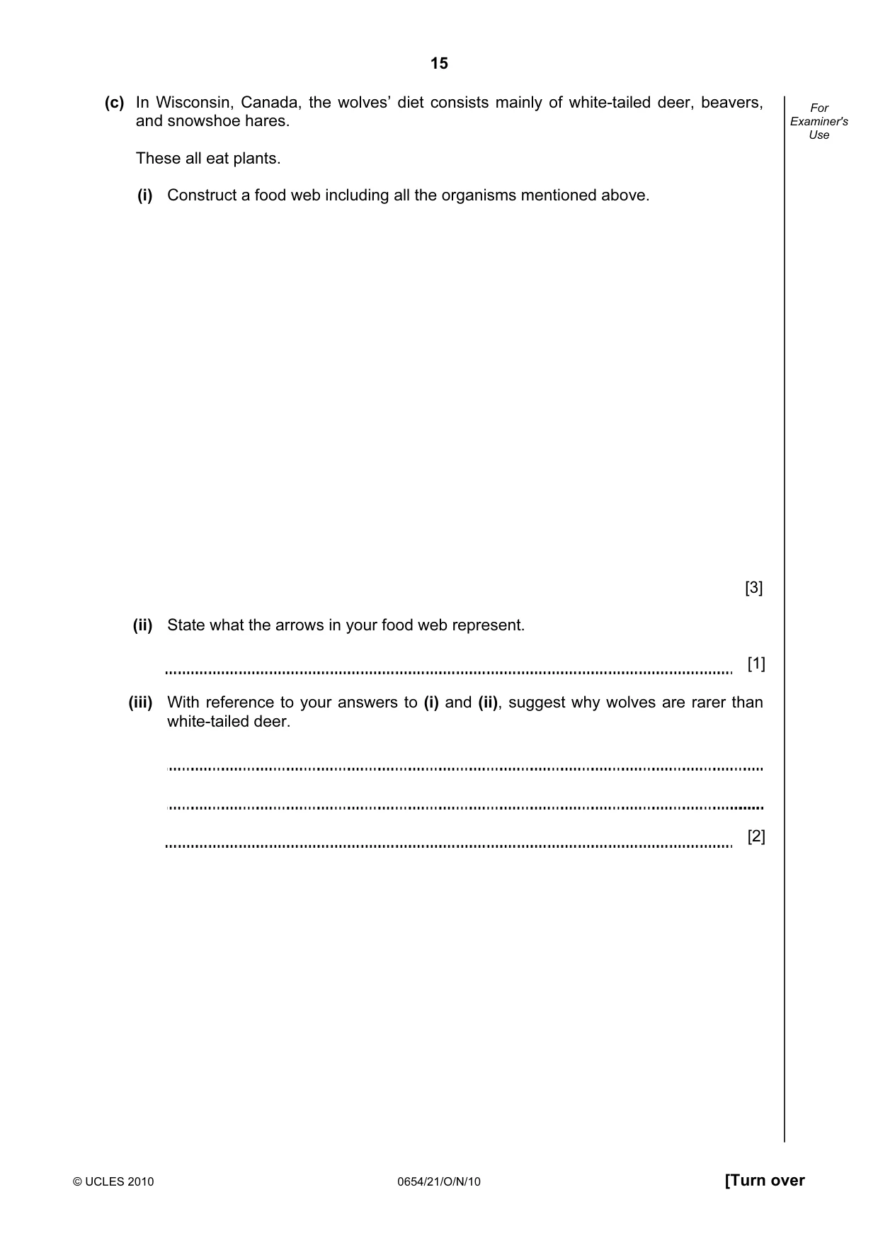 Cambridge IGCSE Sciences - Co-ordinated (Double) 0654 2010 Oct/Nov Paper 2 · Variant 1 question paper, page 15 of 28