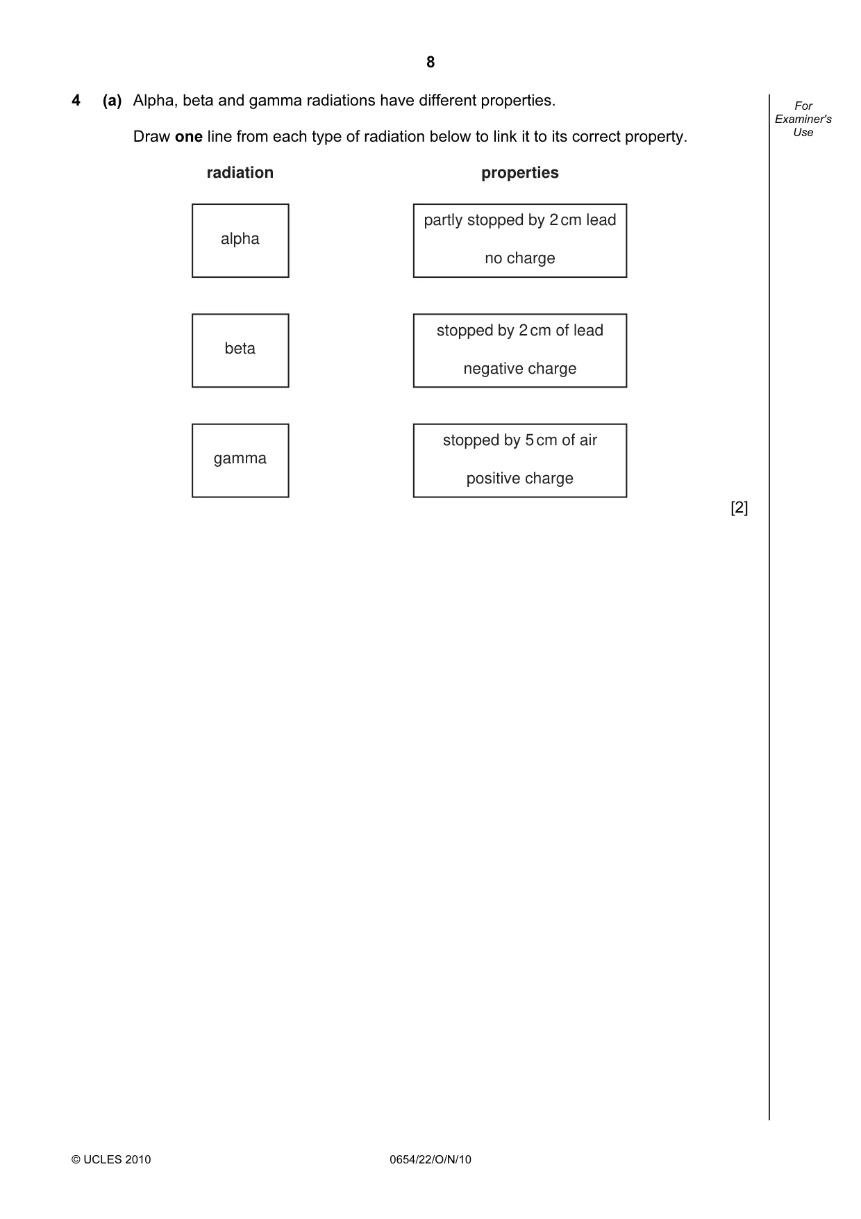 Cambridge IGCSE Sciences - Co-ordinated (Double) 0654 2010 Oct/Nov Paper 2 · Variant 2 question paper, page 8 of 24