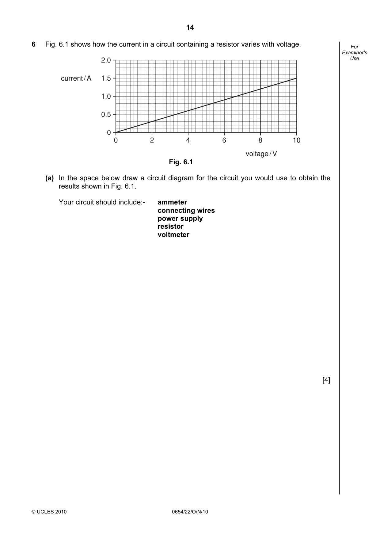 Cambridge IGCSE Sciences - Co-ordinated (Double) 0654 2010 Oct/Nov Paper 2 · Variant 2 question paper, page 14 of 24