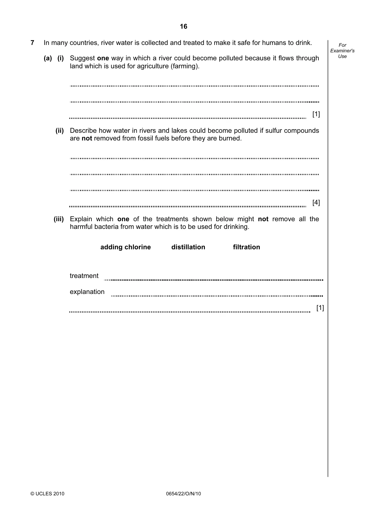 Cambridge IGCSE Sciences - Co-ordinated (Double) 0654 2010 Oct/Nov Paper 2 · Variant 2 question paper, page 16 of 24