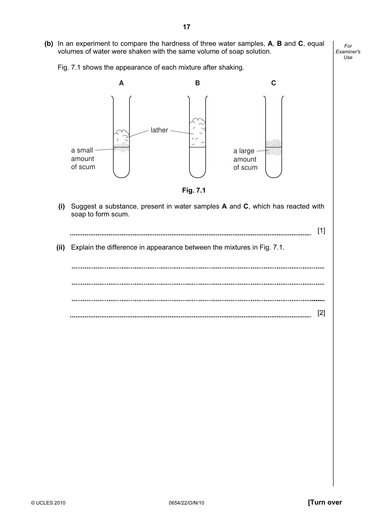 Cambridge IGCSE Sciences - Co-ordinated (Double) 0654 2010 Oct/Nov Paper 2 · Variant 2 question paper, page 17 of 24