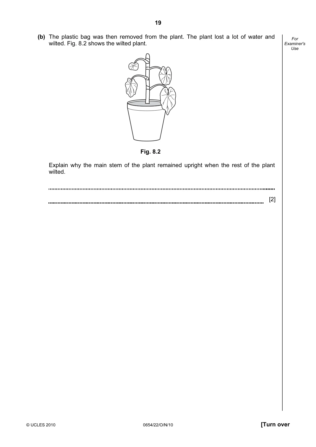 Cambridge IGCSE Sciences - Co-ordinated (Double) 0654 2010 Oct/Nov Paper 2 · Variant 2 question paper, page 19 of 24