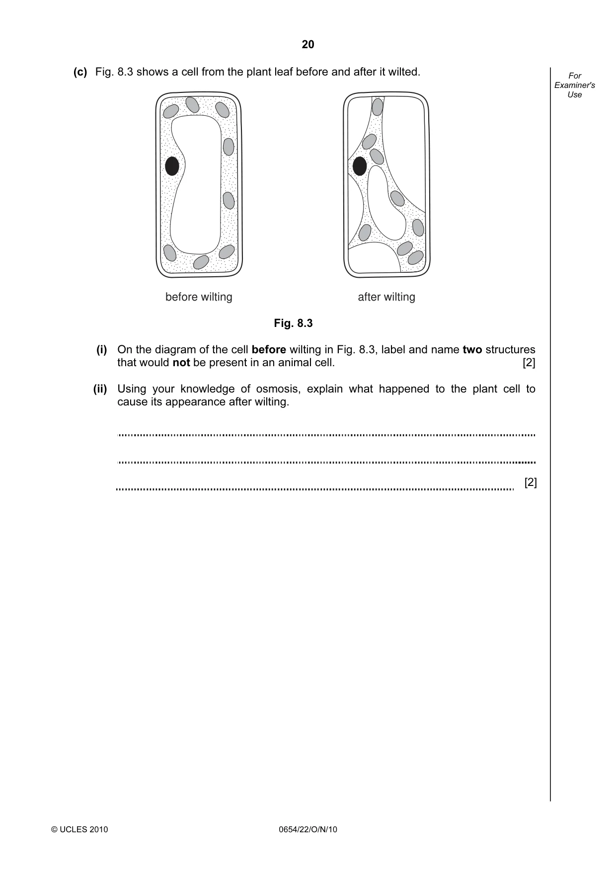 Cambridge IGCSE Sciences - Co-ordinated (Double) 0654 2010 Oct/Nov Paper 2 · Variant 2 question paper, page 20 of 24