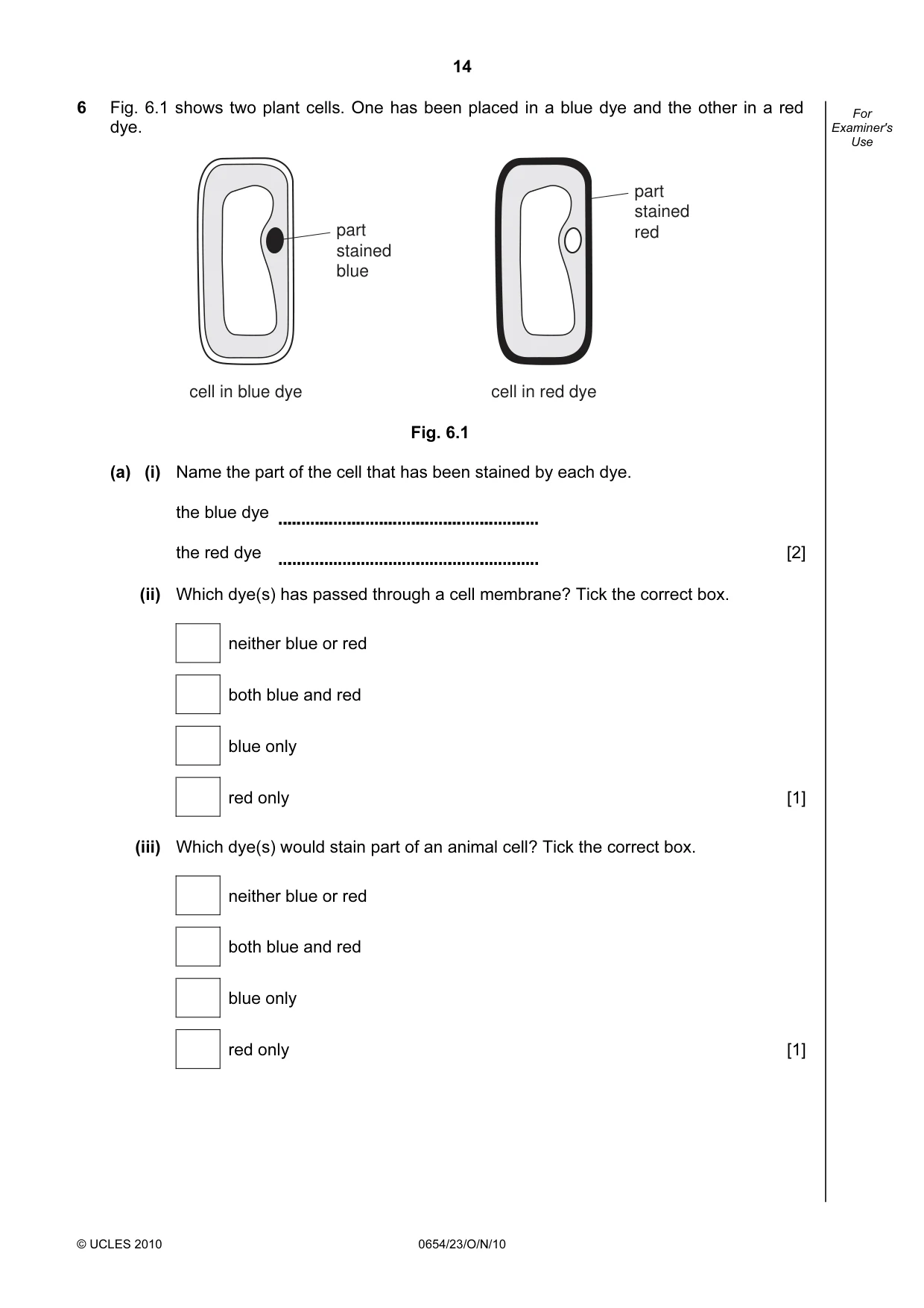 Cambridge IGCSE Sciences - Co-ordinated (Double) 0654 2010 Oct/Nov Paper 2 · Variant 3 question paper, page 14 of 24