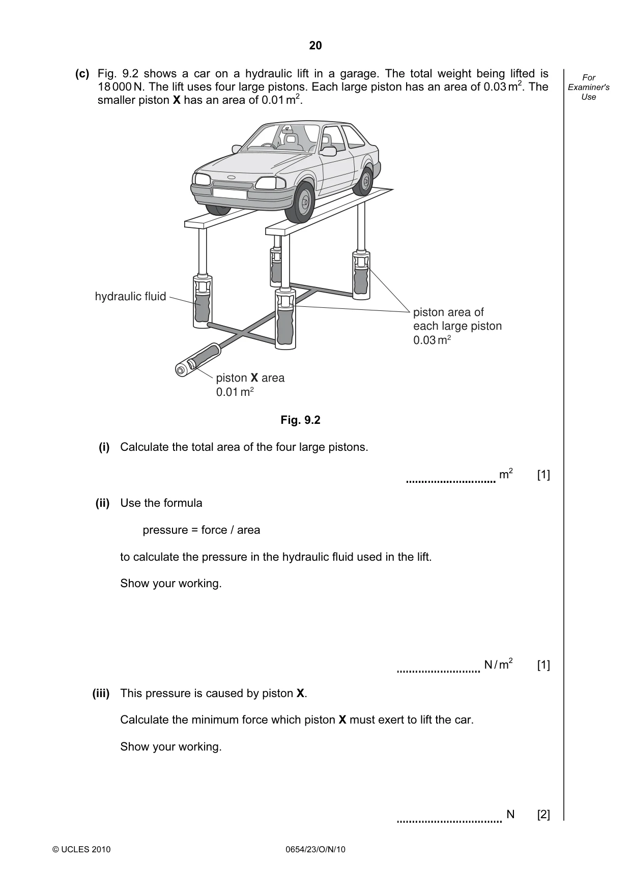 Cambridge IGCSE Sciences - Co-ordinated (Double) 0654 2010 Oct/Nov Paper 2 · Variant 3 question paper, page 20 of 24