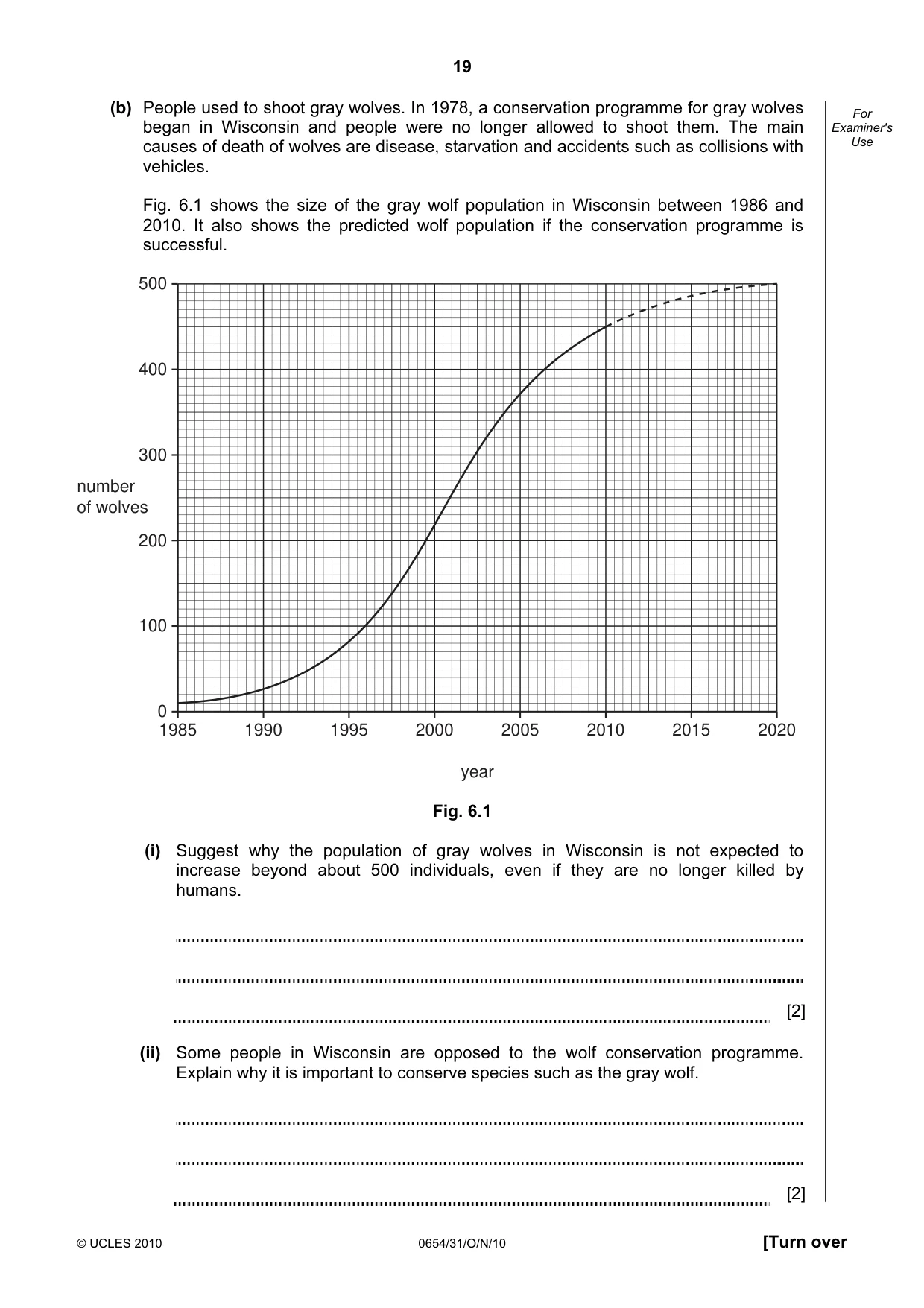 Cambridge IGCSE Sciences - Co-ordinated (Double) 0654 2010 Oct/Nov Paper 3 · Variant 1 question paper, page 19 of 28