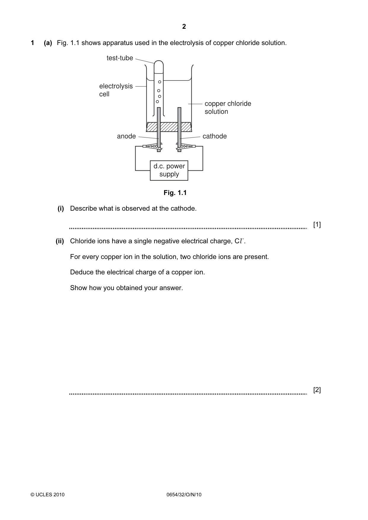 Cambridge IGCSE Sciences - Co-ordinated (Double) 0654 2010 Oct/Nov Paper 3 · Variant 2 question paper, page 2 of 28