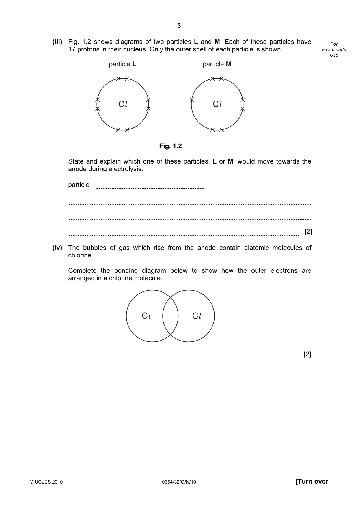 Cambridge IGCSE Sciences - Co-ordinated (Double) 0654 2010 Oct/Nov Paper 3 · Variant 2 question paper, page 3 of 28