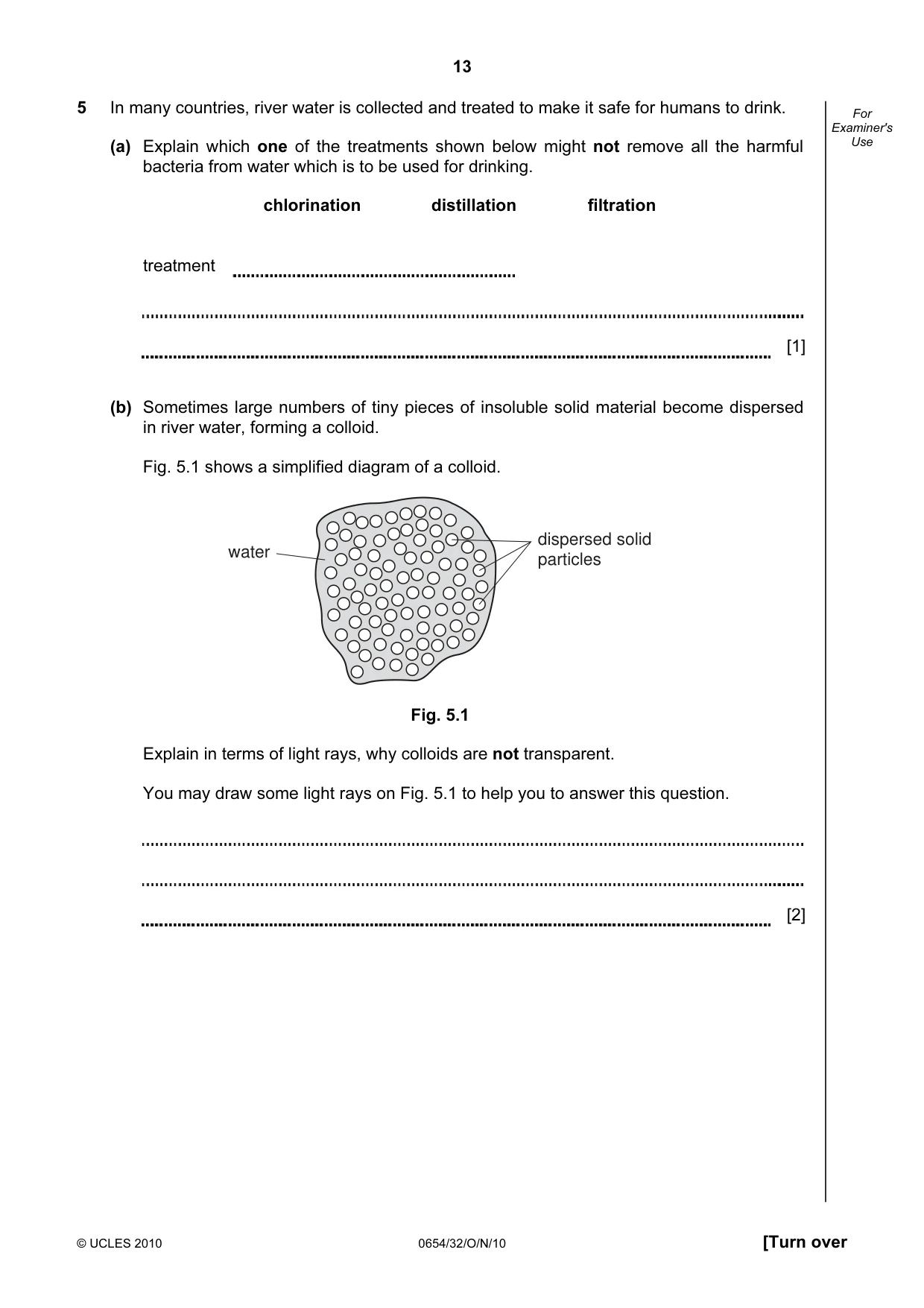 Cambridge IGCSE Sciences - Co-ordinated (Double) 0654 2010 Oct/Nov Paper 3 · Variant 2 question paper, page 13 of 28