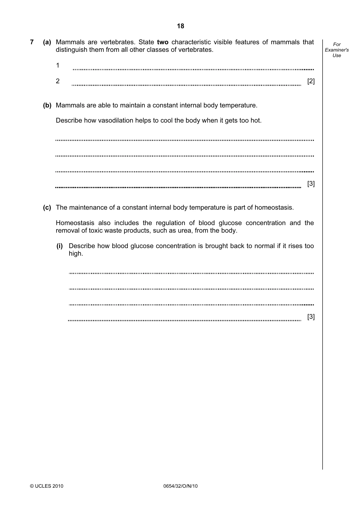 Cambridge IGCSE Sciences - Co-ordinated (Double) 0654 2010 Oct/Nov Paper 3 · Variant 2 question paper, page 18 of 28