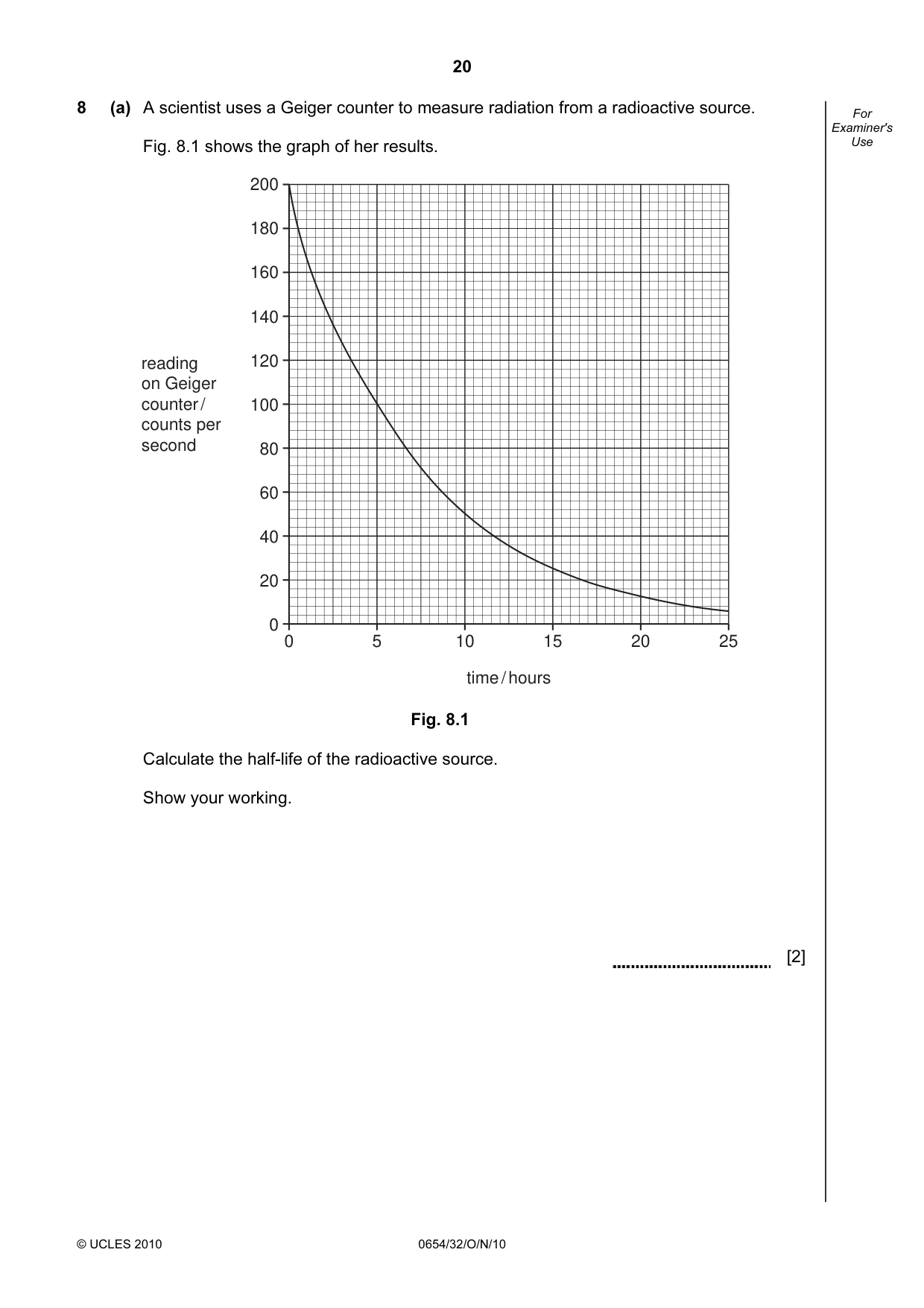 Cambridge IGCSE Sciences - Co-ordinated (Double) 0654 2010 Oct/Nov Paper 3 · Variant 2 question paper, page 20 of 28
