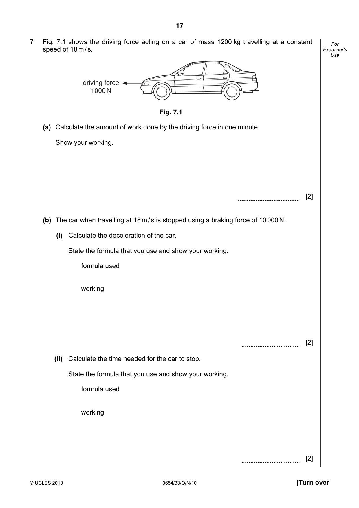 Cambridge IGCSE Sciences - Co-ordinated (Double) 0654 2010 Oct/Nov Paper 3 · Variant 3 question paper, page 17 of 28